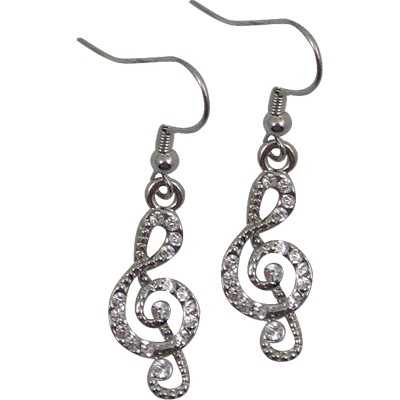 Taşlı Sol Anahtarlı Küpe - AİM GİFTS