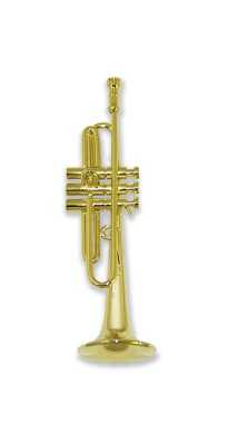 Minyatür Trompet Altın Rengi - Thumbnail