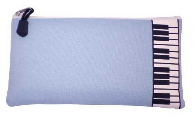 Tuşeli Mavi Kalem Çantası - G&G