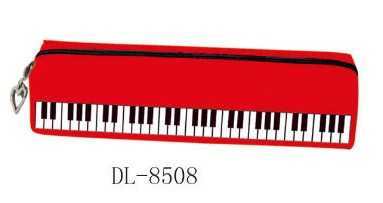 Piyano Tuşeli Kırmızı Dikdörtgen Kalemlik