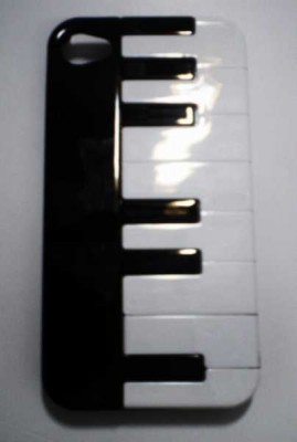 Siyah Piyano Tuşeli Iphone Kapak - Thumbnail
