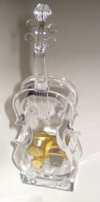 Şeffaf Keman Şeklinde Müzik Kutusu - Fzsonata