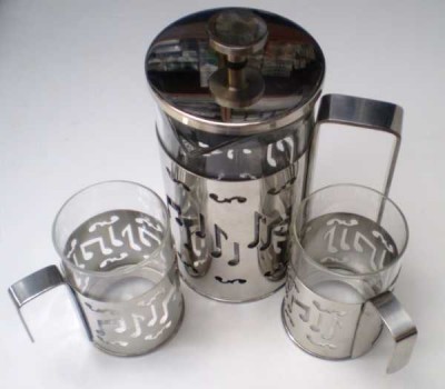 Notalı French Press 2 Bardaklı Set - 11