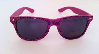 Notalı Çerçeveli Güneş Gözlüğü - Pembe - SWANART