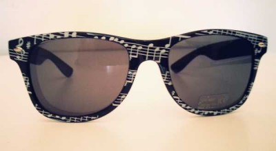 Notalı Çerçeveli Güneş Gözlüğü - Siyah - SWANART