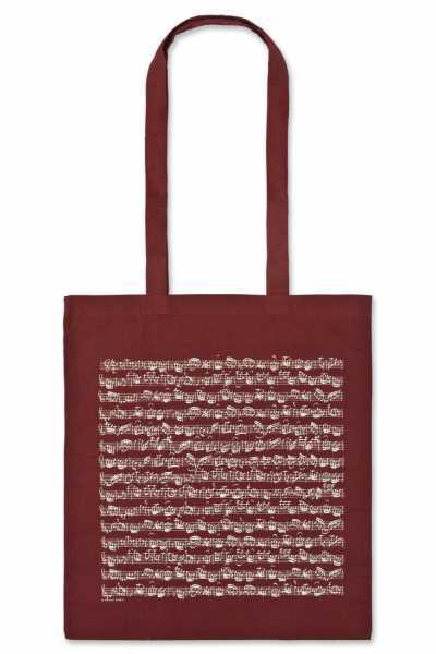 Notalı Çanta Bordo Uzun Askılı - 1