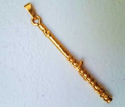 Flüt Kolye Ucu Altın Rengi - AİM GİFTS