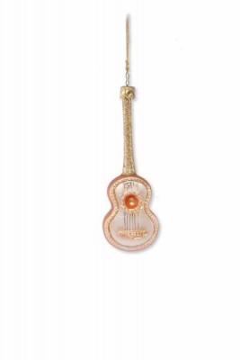 Minyatür Gitar Şeklinde İpli Ağaç Süsü - ViennaWorld