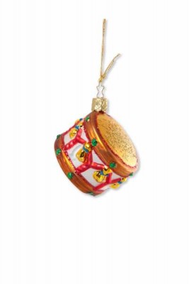 Minyatür Davul Şeklinde İpli Ağaç Süsü - ViennaWorld