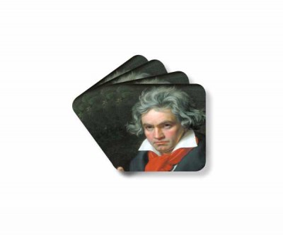 Beethoven Portreli Bardak Altlığı 4 lü Set - ViennaWorld