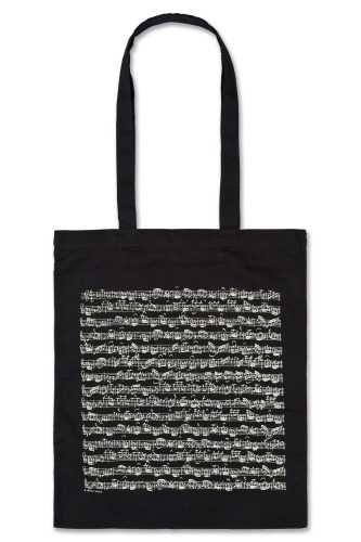 Notalı Çanta Siyah Uzun Askılı - 1