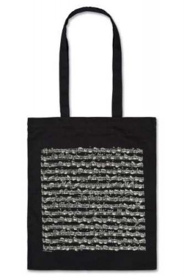 Notalı Çanta Siyah Uzun Askılı - ViennaWorld