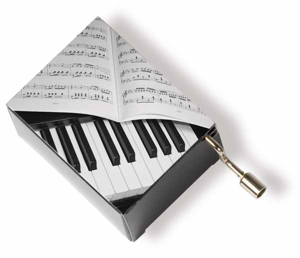 Piyano ve Notalı Müzik Kutusu