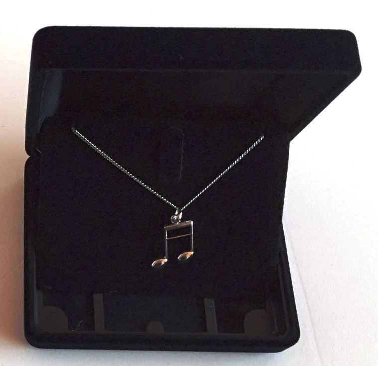 16 lık Nota Gümüş Kolye - G&G