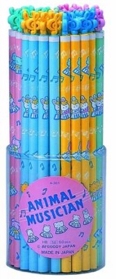 Müzisyen Hayvanlar Kurşun Kalem - Pembe - G&G