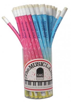 Pure Melody Kısa Elastik Kalem - Pembe - G&G