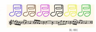 16 lık Nota Şeklinde Ataş - Kahve - Fzsonata