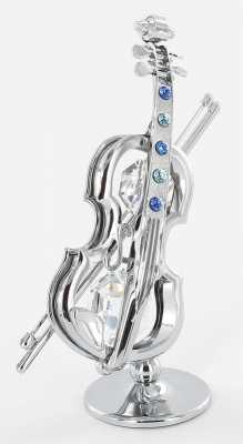 Swarovski Taşlı Minyatür Keman - Anne Fuzeau