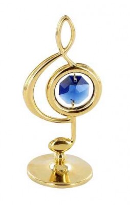 Swarovski Taşlı Sol Anahtarı - Dore - Anne Fuzeau