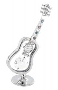 Swarovski Taşlı Minyatür Gitar - Anne Fuzeau
