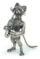 Minyatür Saksafon Çalan Kedi - Anne Fuzeau