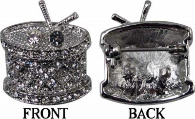 Taşlı Davul Yaka İğnesi - AİM GİFTS