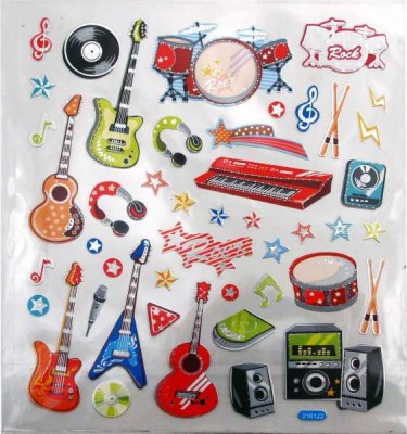 Enstrümanlı Sticker - AİM GİFTS