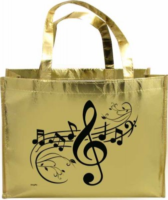 Notalı Çanta - Parlak Gold - AİM GİFTS