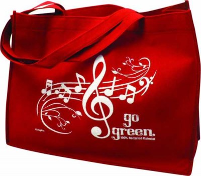 Notalı Bez Çanta - Kırmızı - AİM GİFTS