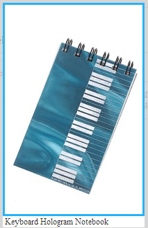 Tuşeli Hologramlı Spiral Notluk - Yeşil - AİM GİFTS