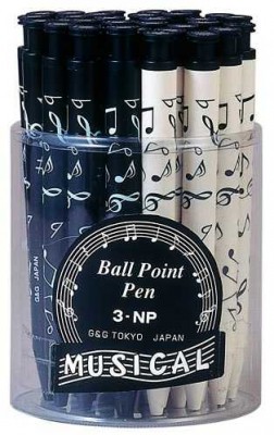 Notalı Tükenmez Kalem - Siyah - G&G