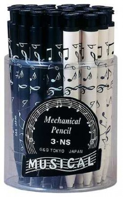 Notalı Uçlu Kurşun Kalem - Siyah - G&G