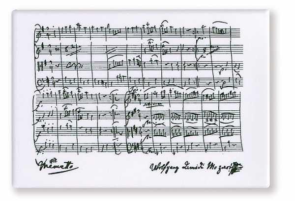 Mozart Notalı Magnet