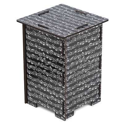 Notalı Siyah Tabure - ViennaWorld