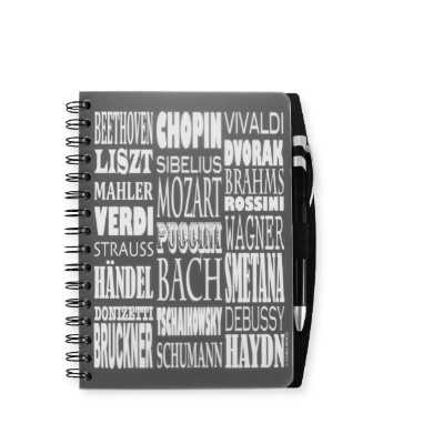 Ünlü Besteciler Not Defteri ve Kalem Set - ViennaWorld