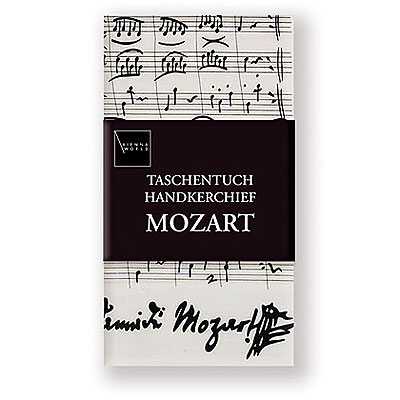 Mozart Notalı ve İmzalı Mendil - Thumbnail
