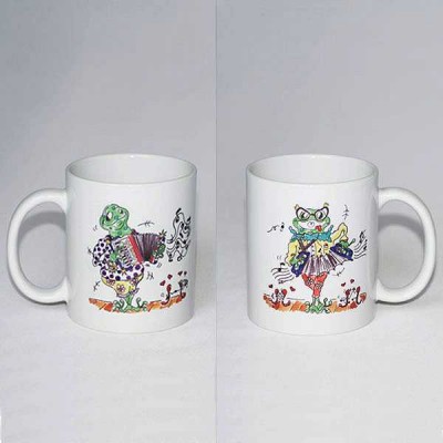 Akordiyon Çalan Kurbağa Kupa - ELANPRIM