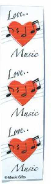 Love Music - Kalpli Kitap Ayracı