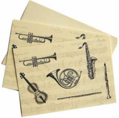 Not İletme Kartı - Klasik Çalgılar - Music Gifts