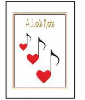 A love Note-Kalp notalar Kartpostal - Thumbnail