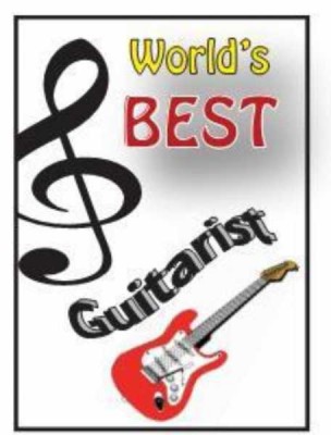 Worlds Best Guitarist Kartpostal - Thumbnail