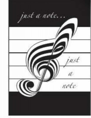 Just a Note - Katmanlı Sol Anahtarı Kartpostal - Thumbnail