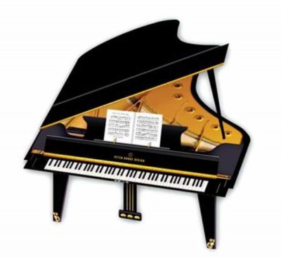 3 Boyutlu Kartlar - Kuyruklu Piyano - Thumbnail