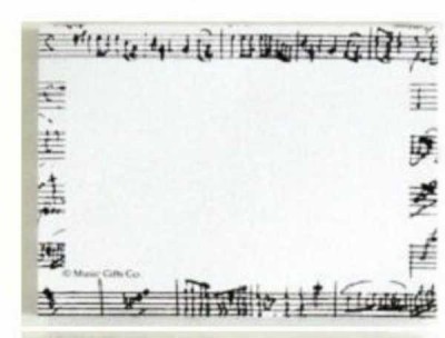 Mozart Notaları Yapışkanlı Not kağıdı - Thumbnail