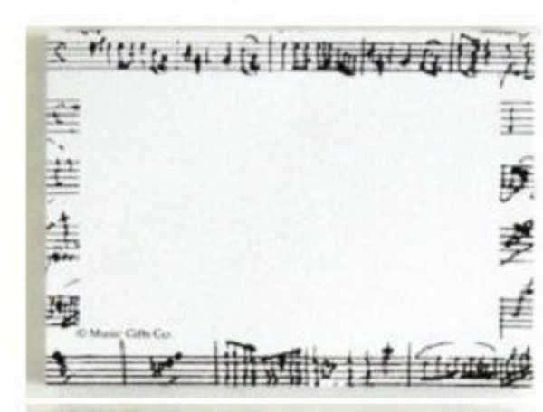 Mozart Notaları Yapışkanlı Not kağıdı