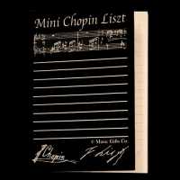 Chopin Listz Yapışkanlı Not kağıdı Siyah - Thumbnail