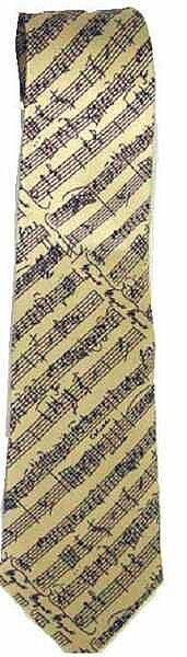 Mozart Notalı İpek Kravat - 3