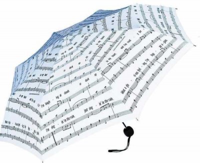 Singing in the Rain Notalı Şemsiye