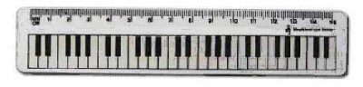 Klavye Transparan Cetvel 15 cm.