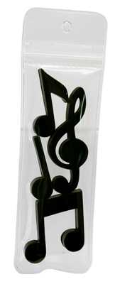 Notalı ve Sol Anahtarı Şekilli Akrilik Magnet 4 Parçalı Set - 1